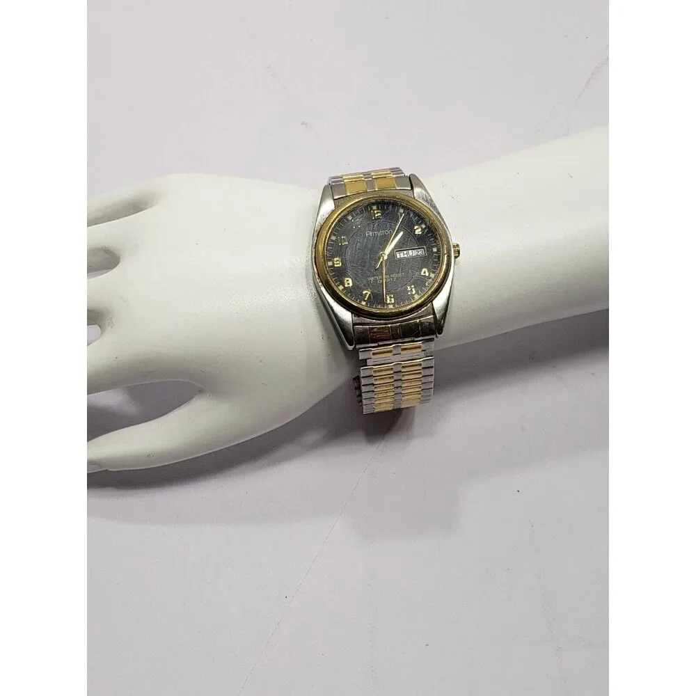 Armitron Mens Movement Water Resistant 165 Ft Stainless steel Back Watch w/ Band